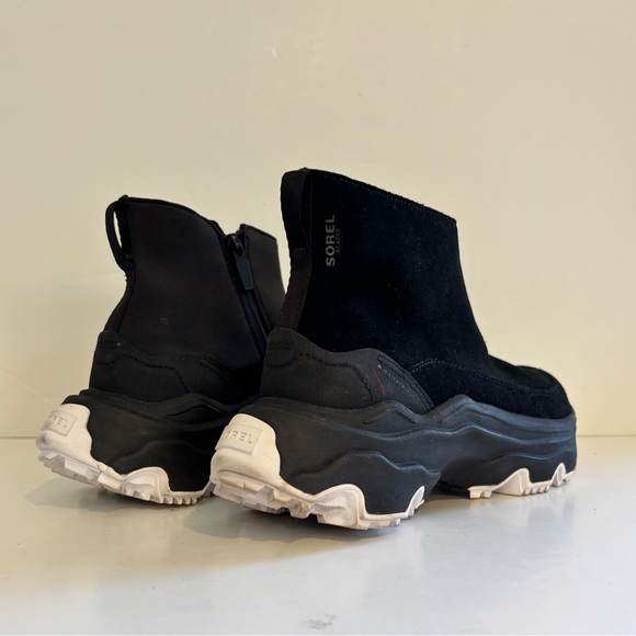 Sorel Women's Kinetic Breakthru Acadia Waterproof Sneaker Booties in Black - Picture 7 of 11